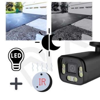 Kamera zewnętrzna IP POE LAN 5MPX 4K DVX PT5